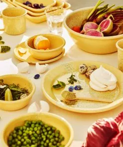 Kapka Splatter Fest Enamel Side Plate Yellow 16cm Enamel - Kapka