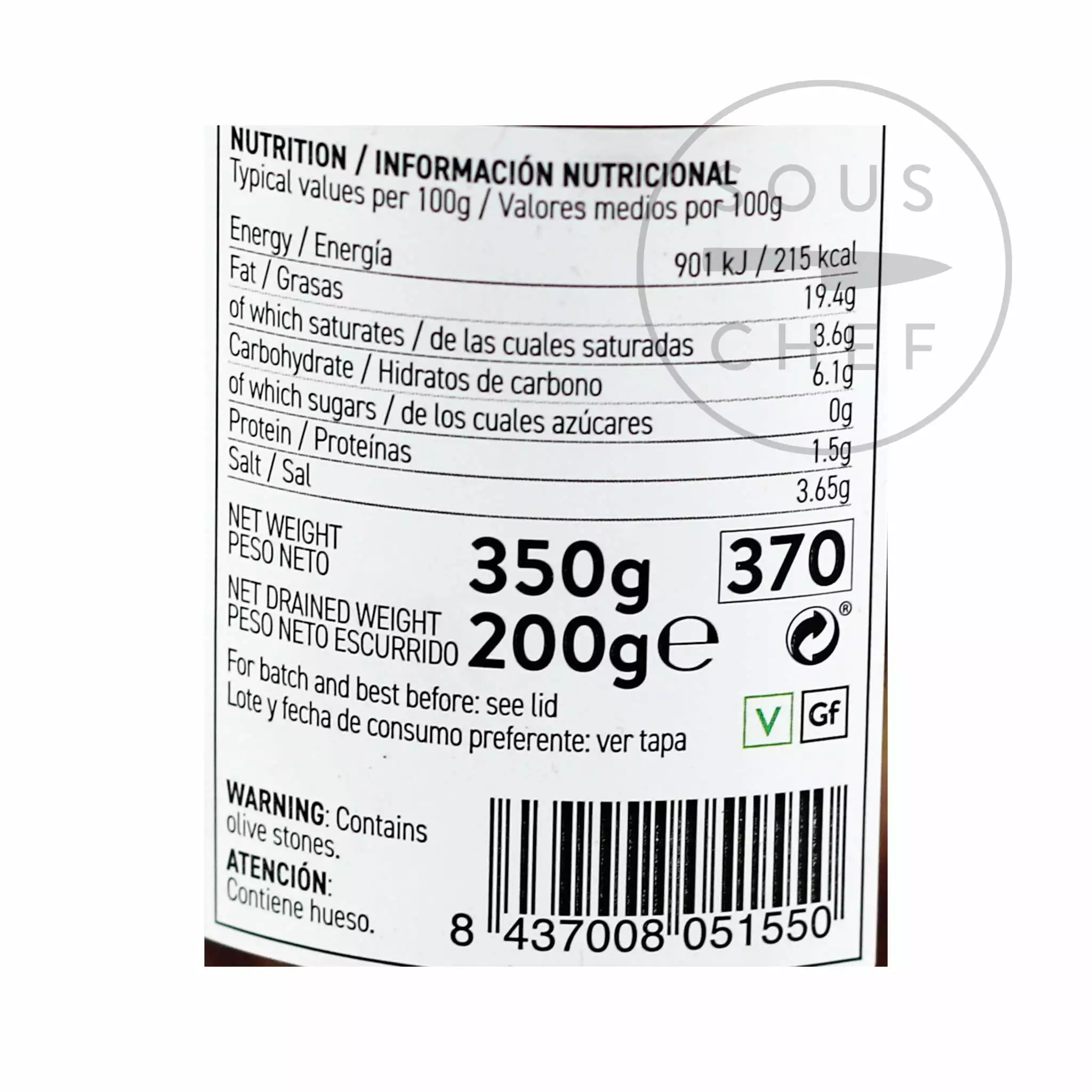 Perello Cornicabra Olives 200g 5 Perello Cornicabra Olives 200g