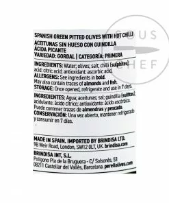 Perello Gordal Pitted Olives Ingredients 17 Perello Gordal Pitted Olives Ingredients