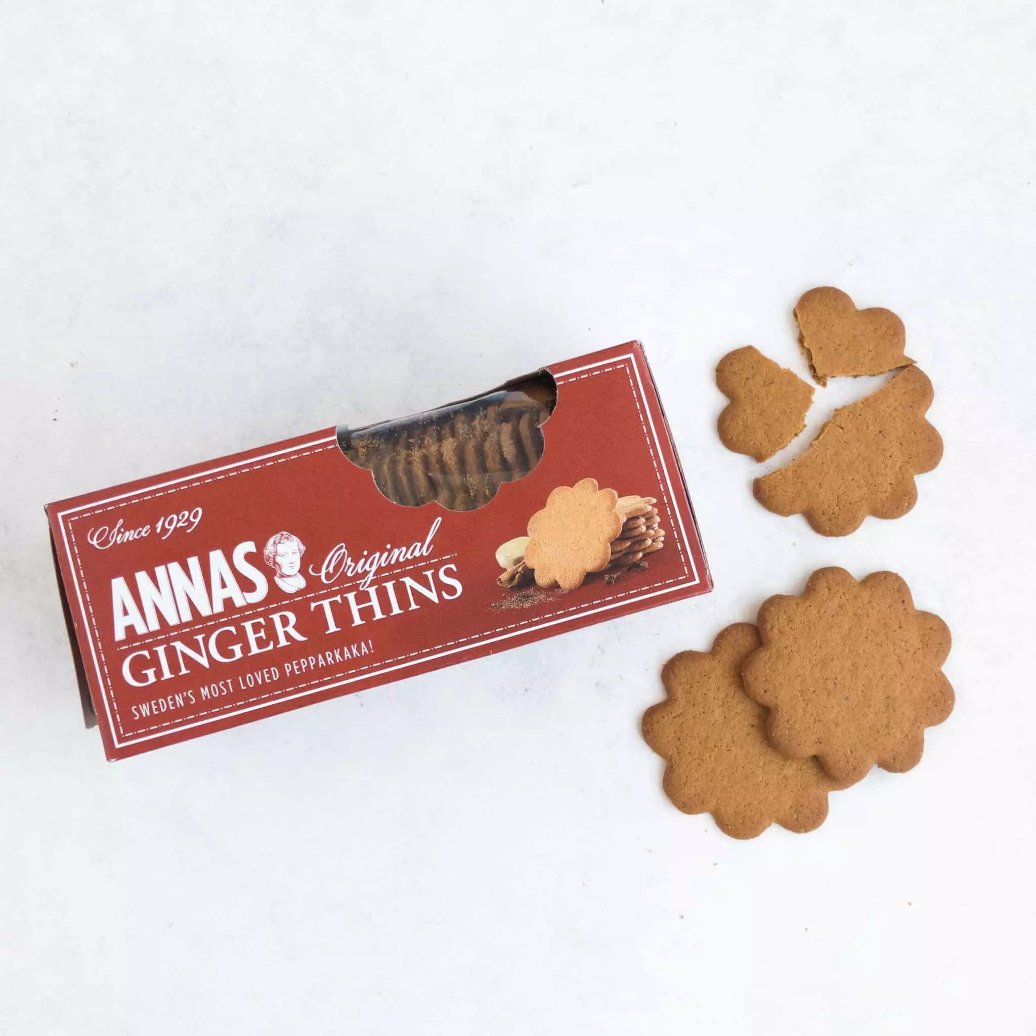 Annas Pepparkakor Original Ginger Thins 150g Ingredients 4 Annas Pepparkakor Original Ginger Thins 150g Ingredients