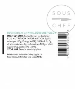 Sous Chef Ingredients Rose Pink Sugar 100g