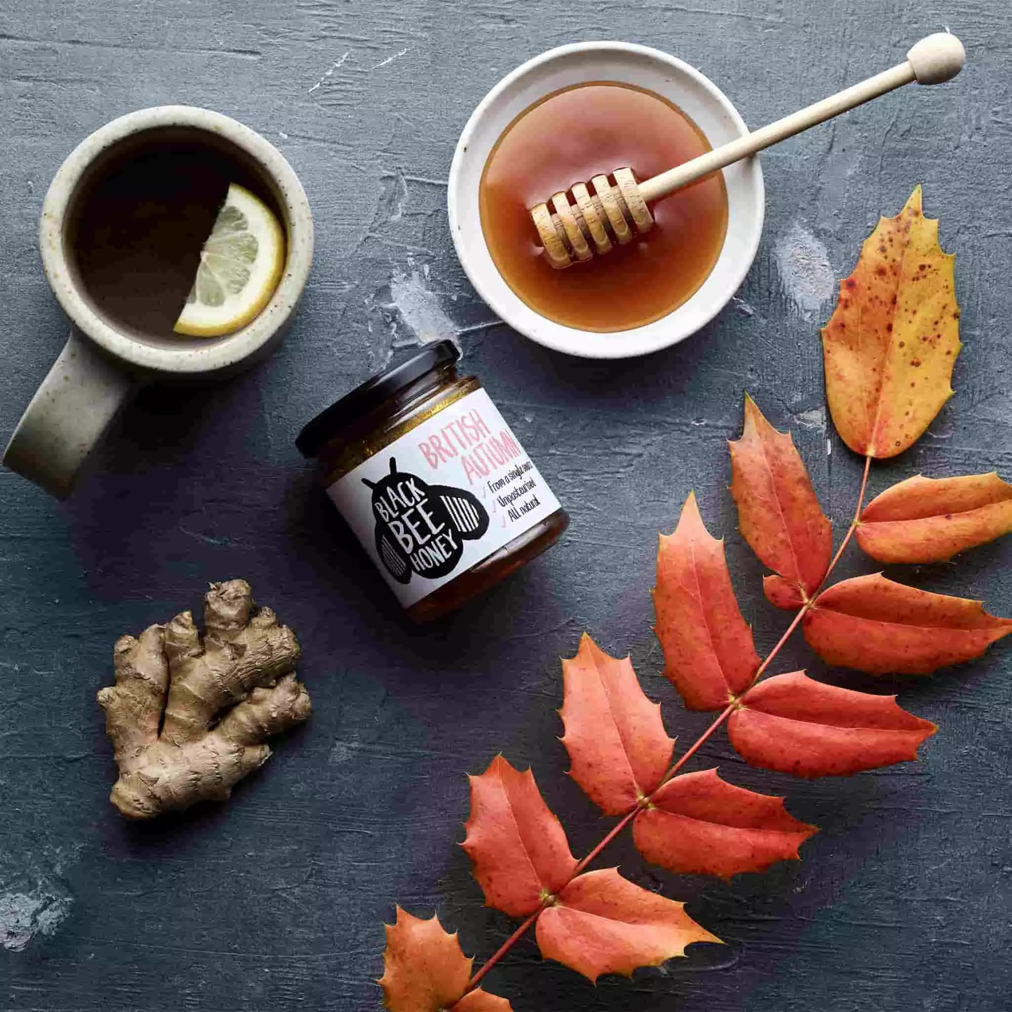 Black Bee Honey Black Bee British Autumn Honey 227g 4 Black Bee Honey Black Bee British Autumn Honey 227g