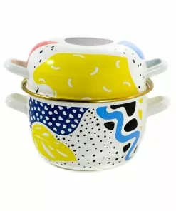 Kapka Cookware Abstract Enamel Mussel Pot
