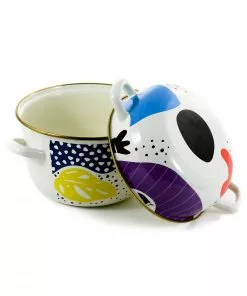 Kapka Cookware Abstract Enamel Mussel Pot 10 Kapka Cookware Abstract Enamel Mussel Pot