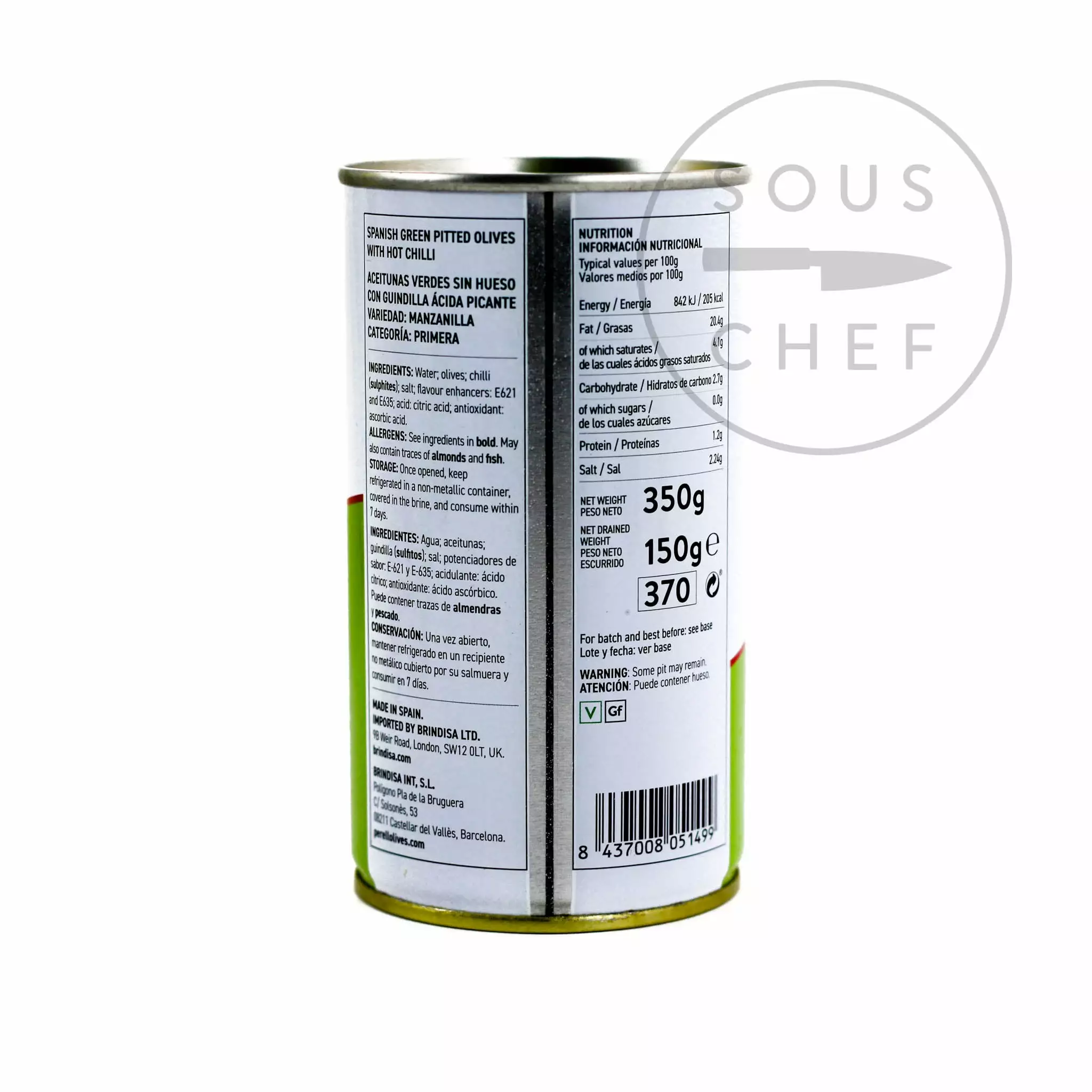 Perello Manzanilla Pitted Olives 150g Ingredients 4 Perello Manzanilla Pitted Olives 150g Ingredients