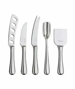Robert Welch Radford Gourmet Cheese Knife Set In Oak Box Kitchen Knives