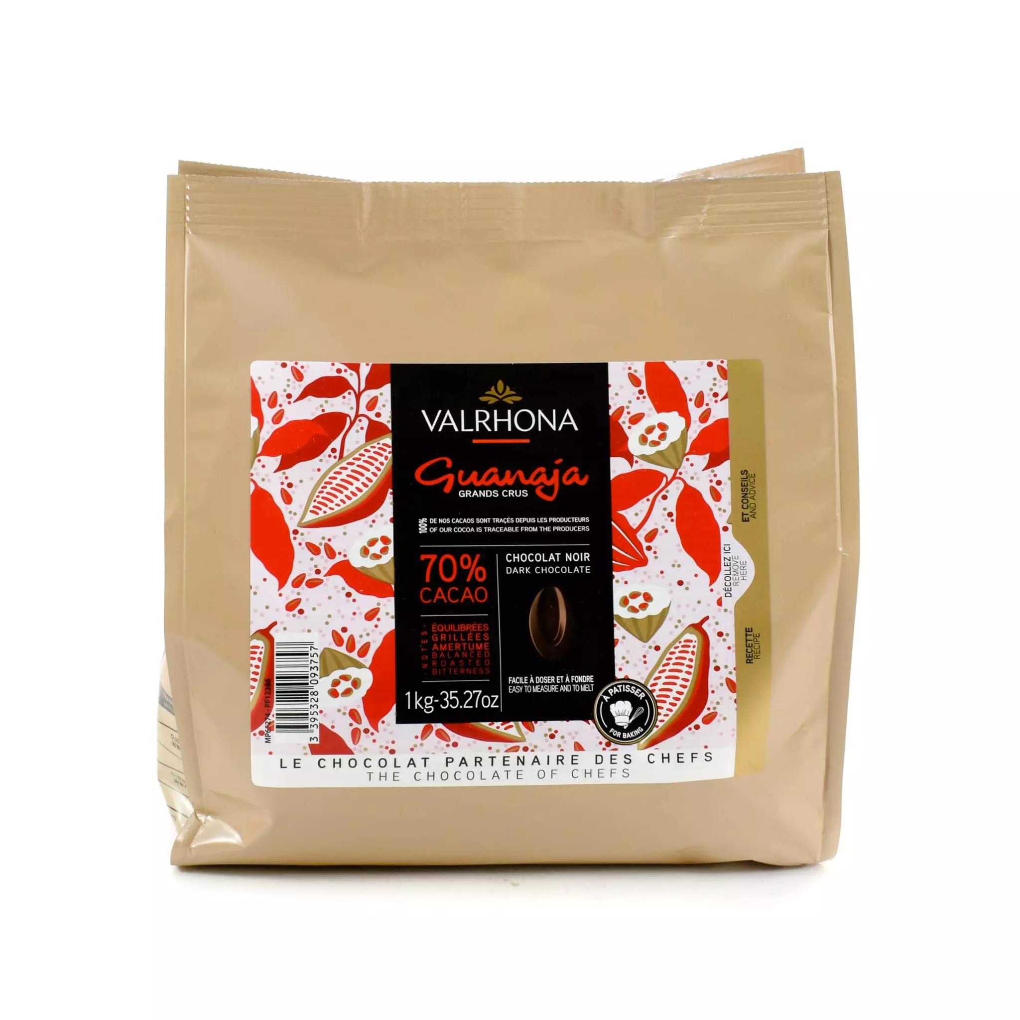 Valrhona Guanaja 70% Dark Chocolate Chips 4 Valrhona Guanaja 70% Dark Chocolate Chips