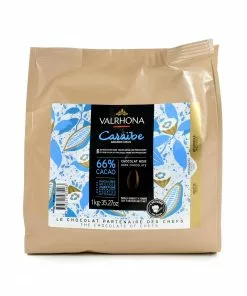 Valrhona Caraibe 66% Dark Chocolate Chips Cooking Chocolate