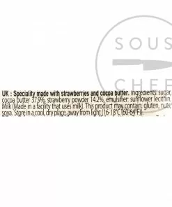 Ingredients Valrhona Strawberry Inspiration Couverture 250g