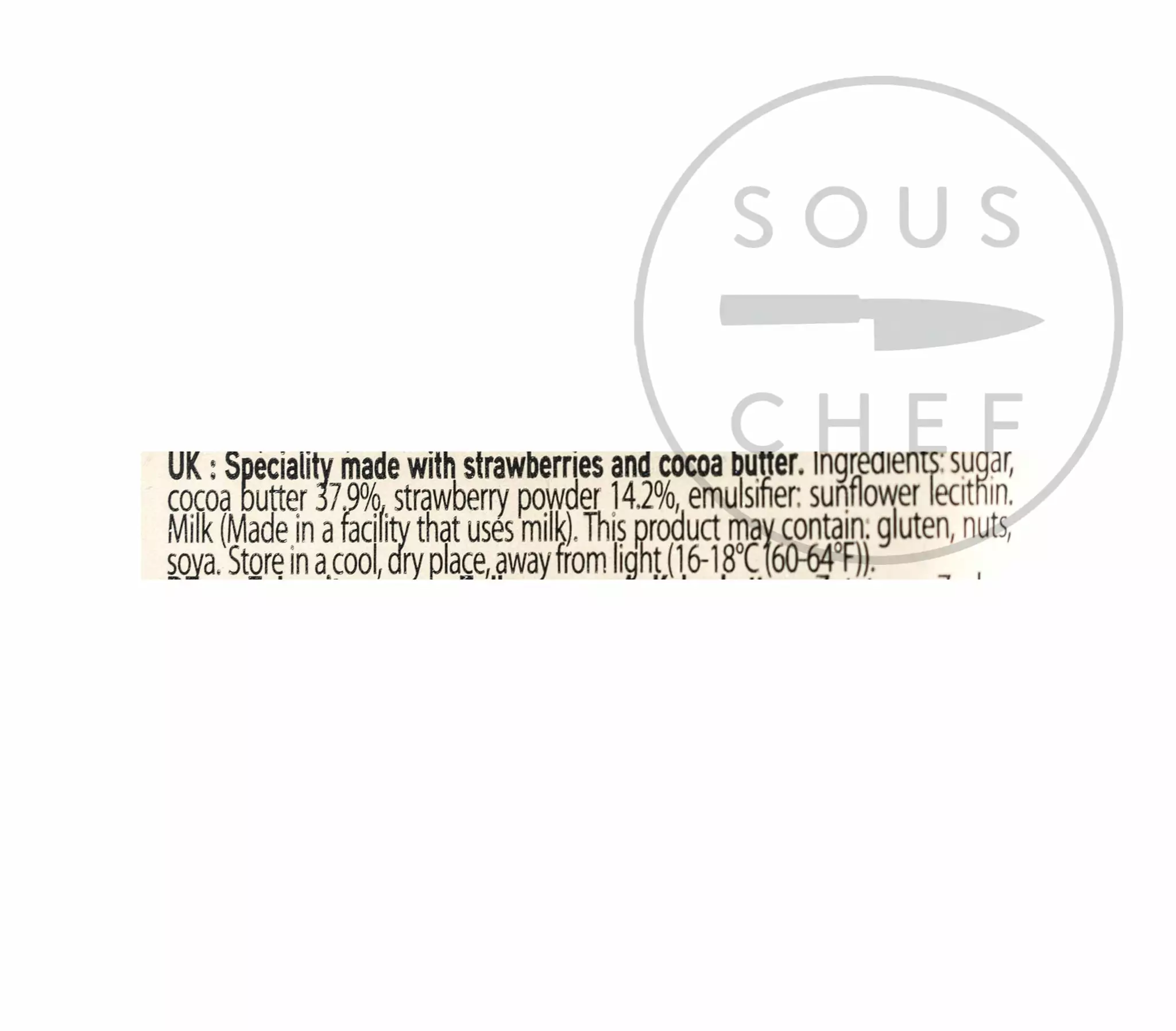 Ingredients Valrhona Strawberry Inspiration Couverture 250g 4 Ingredients Valrhona Strawberry Inspiration Couverture 250g