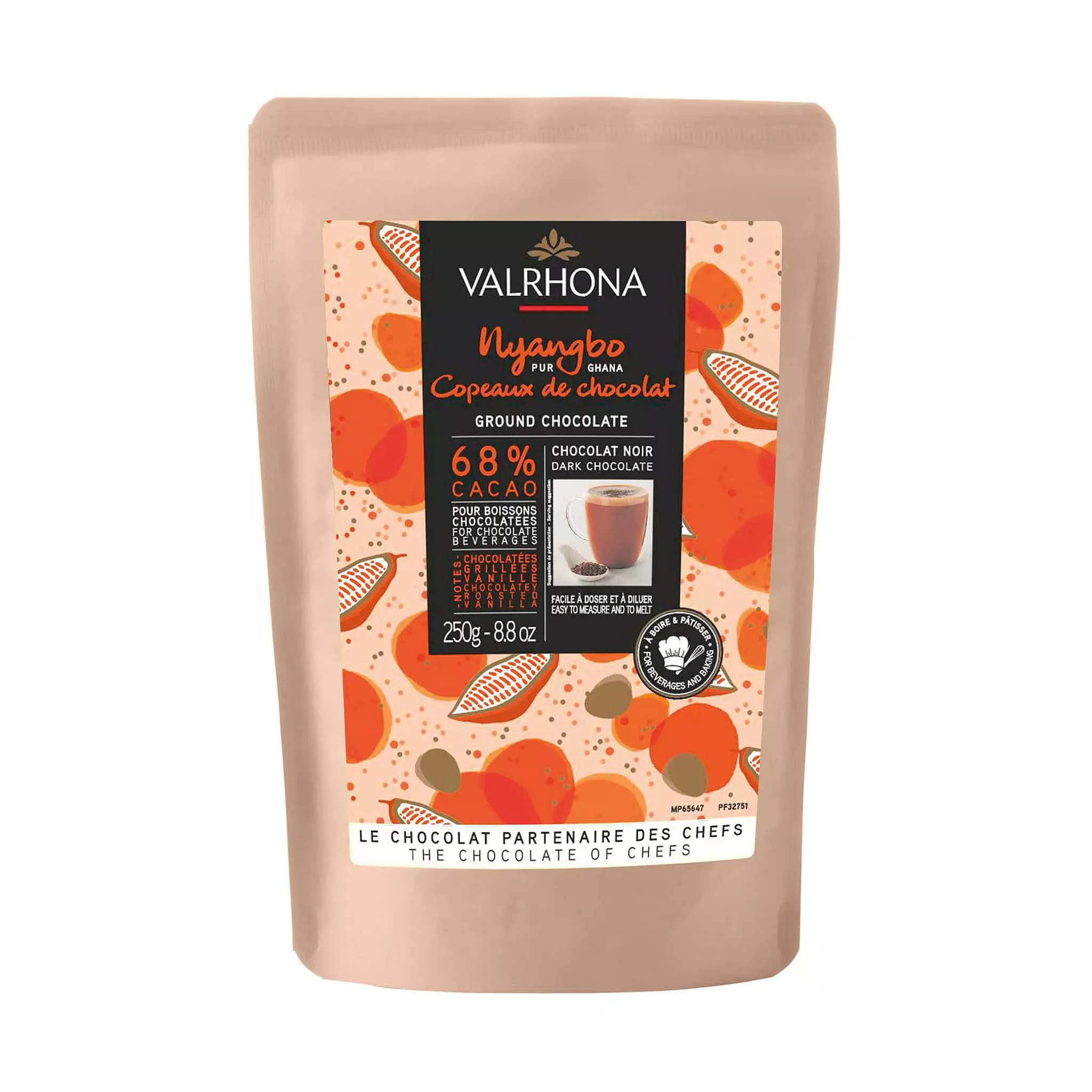 Valrhona Nyangbo Ground Chocolate 250g 3 Valrhona Nyangbo Ground Chocolate 250g
