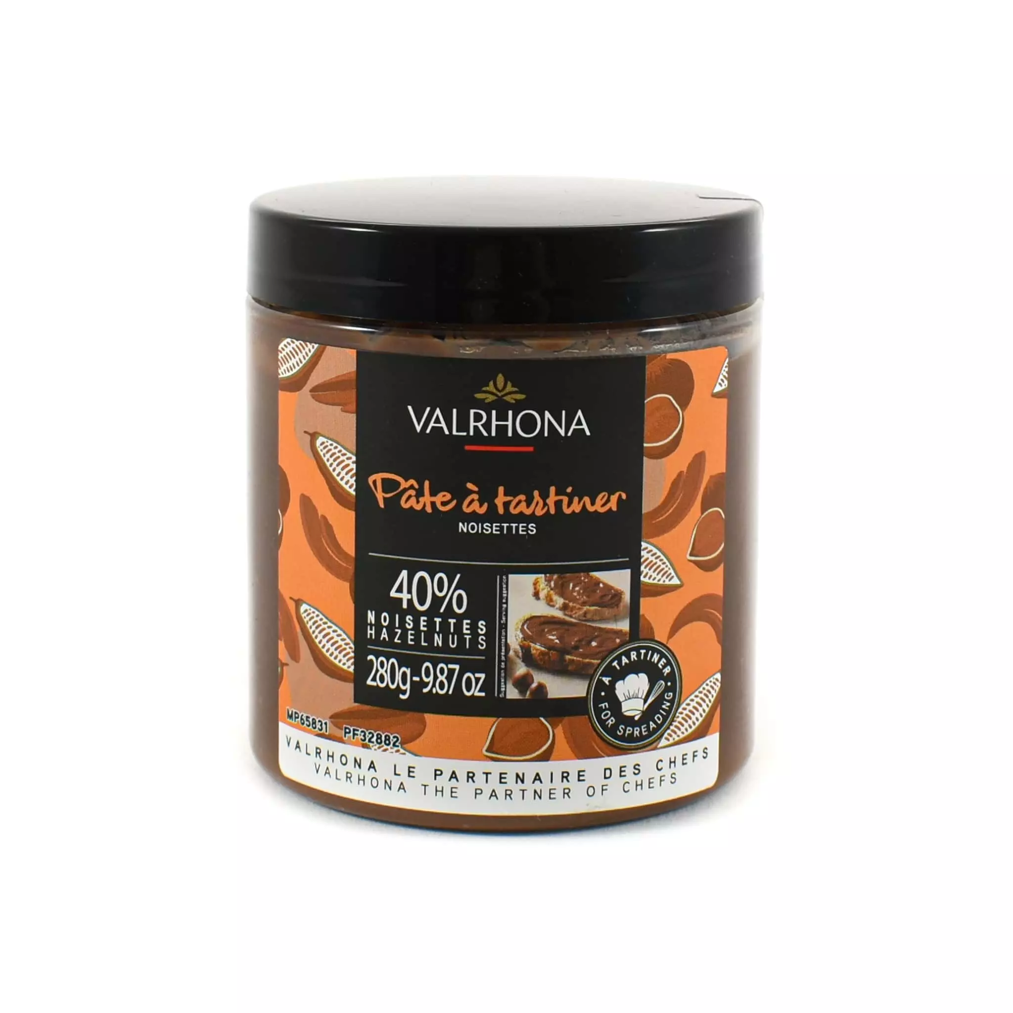 Valrhona Chocolate Hazelnut 40% Spread 280g Ingredients 3 Valrhona Chocolate Hazelnut 40% Spread 280g Ingredients