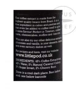 Ingredients Littlepod Pure Coffee Extract 100ml 7 Ingredients Littlepod Pure Coffee Extract 100ml