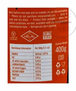 Melis Vine Leaves In Brine 620g Ingredients