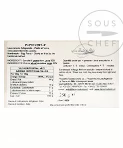 Pasta Di Aldo Pappardelle Egg Pasta 250g Ingredients