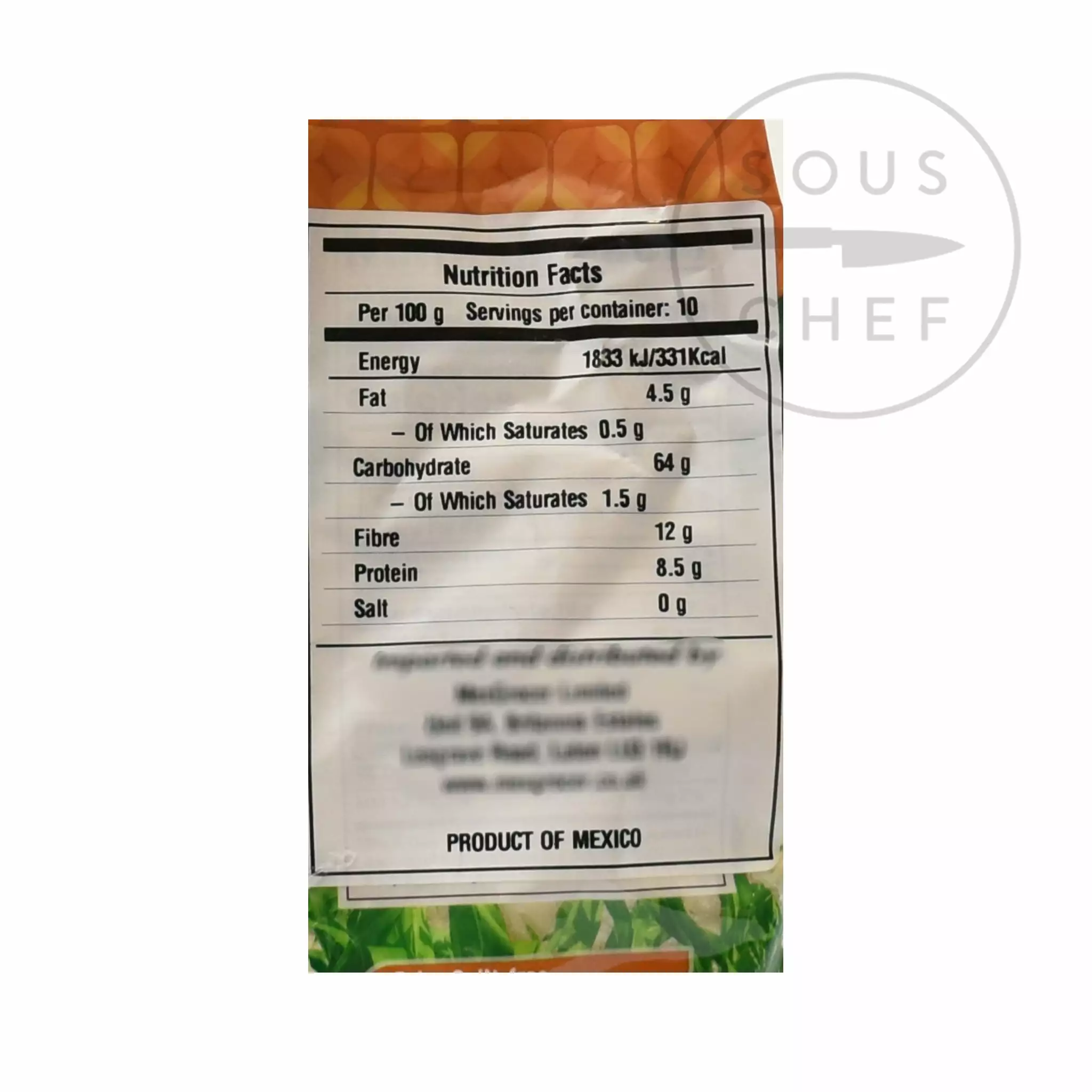 Naturelo White Masa Harina 1kg Ingredients 5 Naturelo White Masa Harina 1kg Ingredients