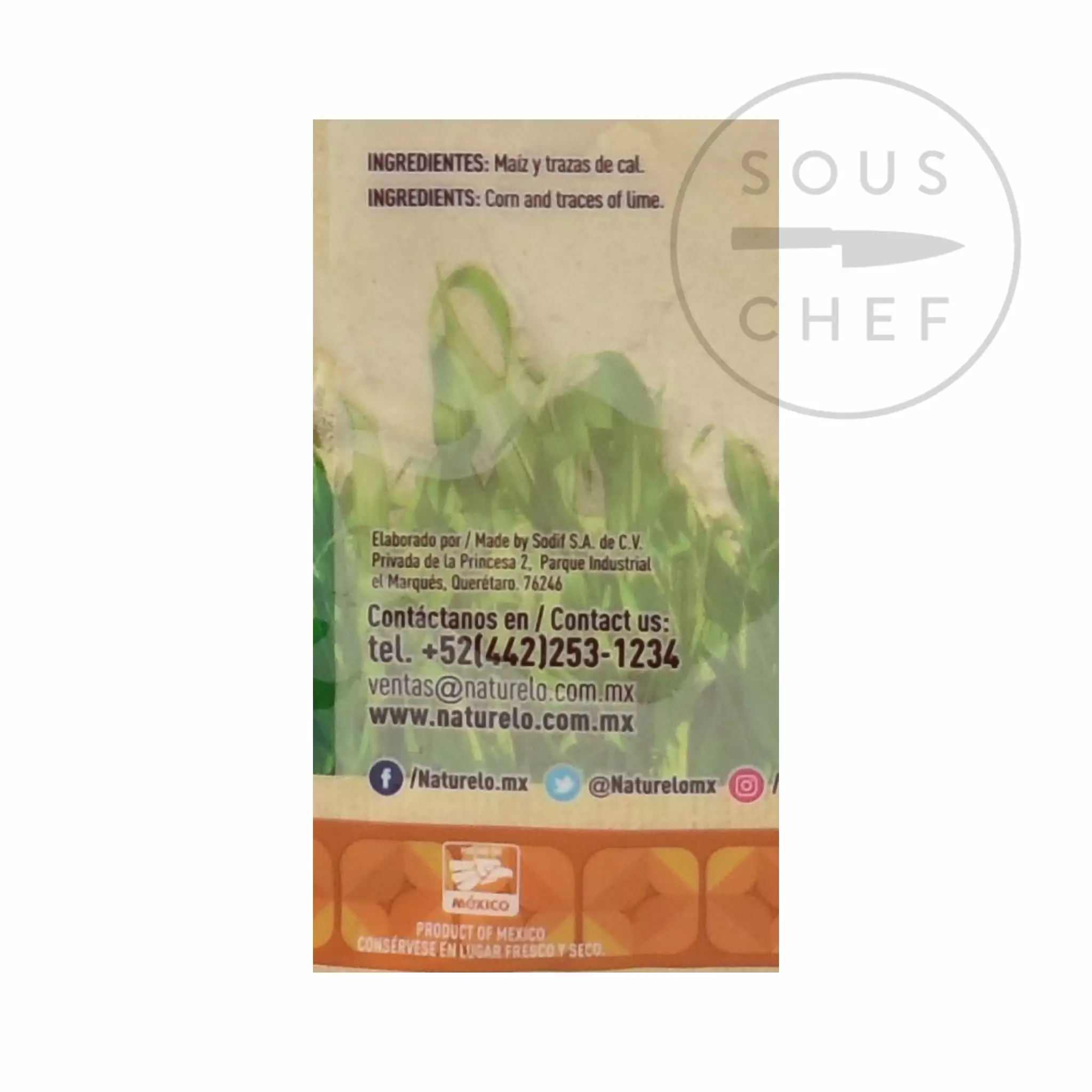 Naturelo White Masa Harina 1kg Ingredients 6 Naturelo White Masa Harina 1kg Ingredients