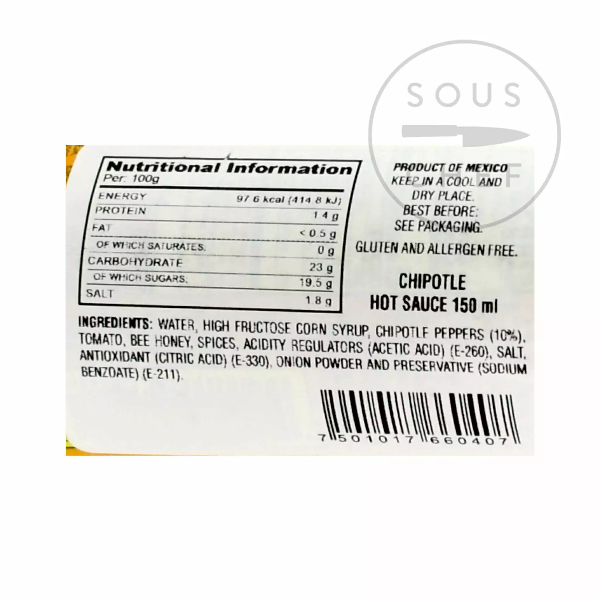 El Yucateco Chipotle Sauce 150ml 4 El Yucateco Chipotle Sauce 150ml