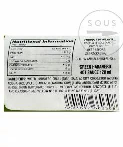 El Yucateco Habanero Green Sauce 120ml