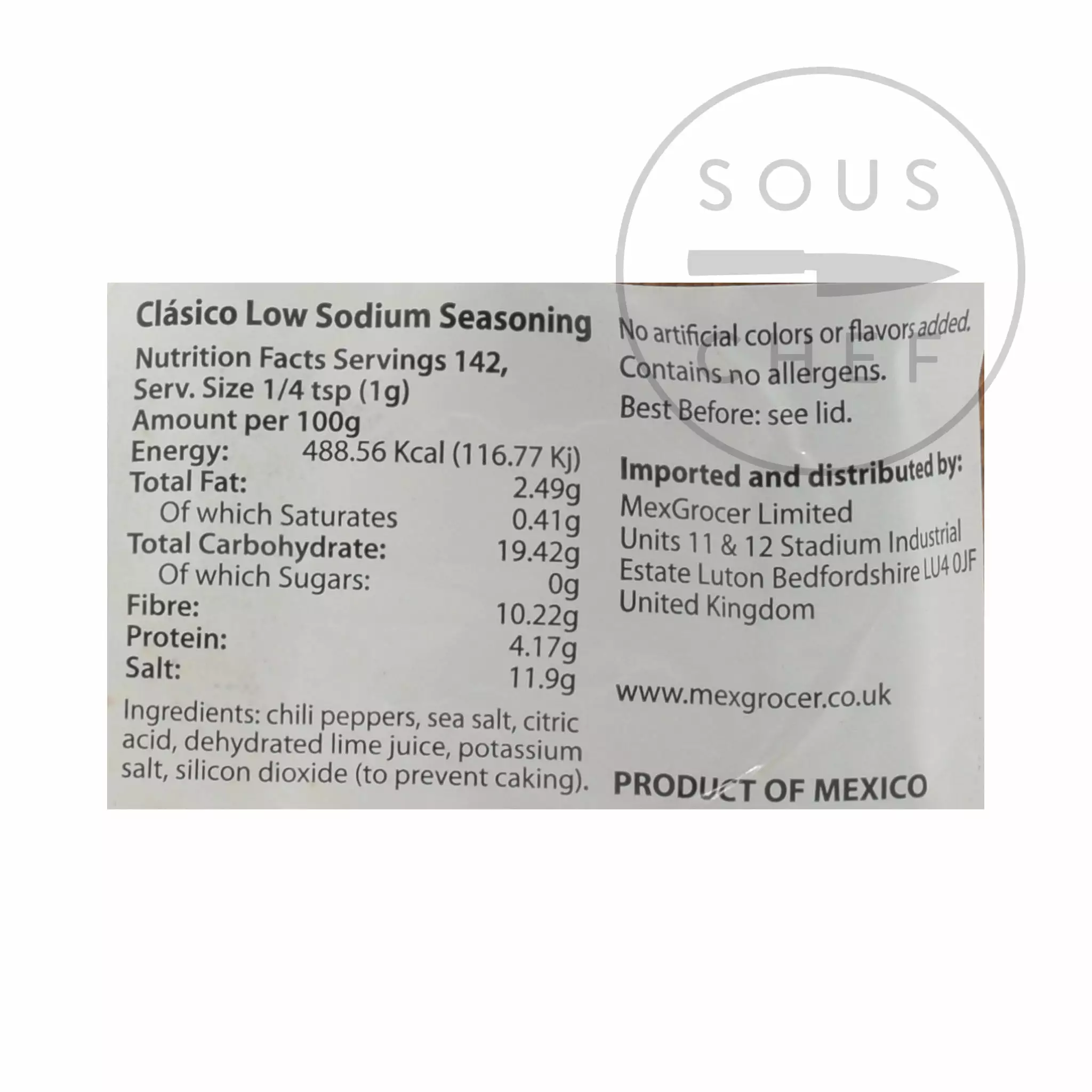 Tajin Low Sodium Chilli Lime Seasoning Mix 142g 4 Tajin Low Sodium Chilli Lime Seasoning Mix 142g