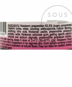 Christine Le Tennier Raspberry Flavour Pearls Ingredients 8 Christine Le Tennier Raspberry Flavour Pearls Ingredients