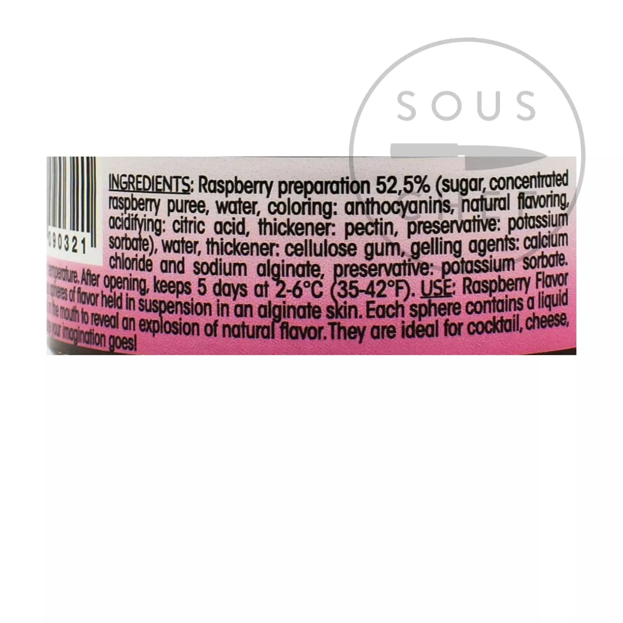 Christine Le Tennier Raspberry Flavour Pearls Ingredients 5 Christine Le Tennier Raspberry Flavour Pearls Ingredients