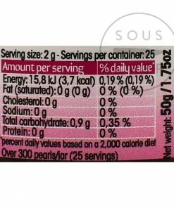 Christine Le Tennier Raspberry Flavour Pearls Ingredients 9 Christine Le Tennier Raspberry Flavour Pearls Ingredients