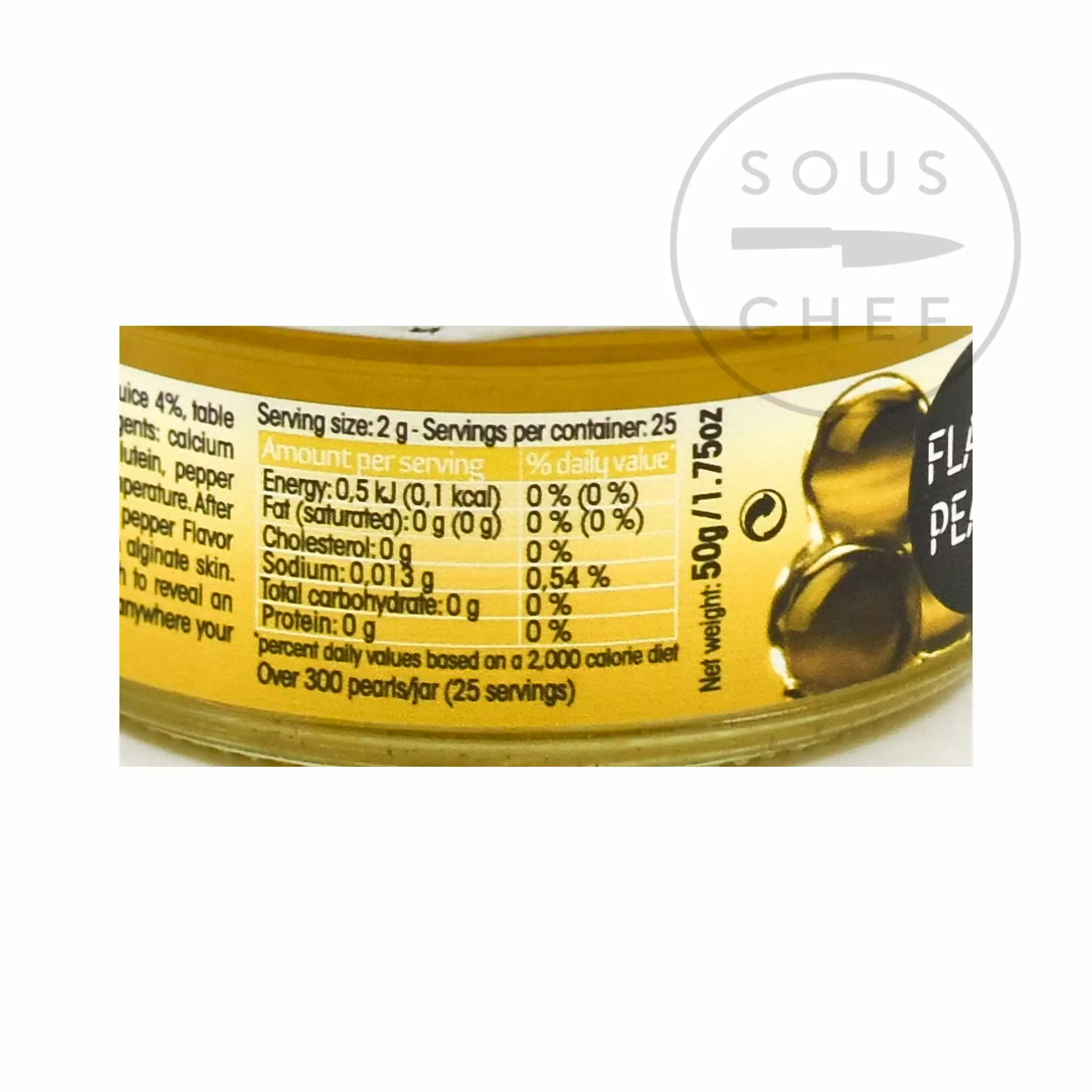 Christine Le Tennier Lemon & Pepper Flavour Pearls Ingredients 5 Christine Le Tennier Lemon & Pepper Flavour Pearls Ingredients