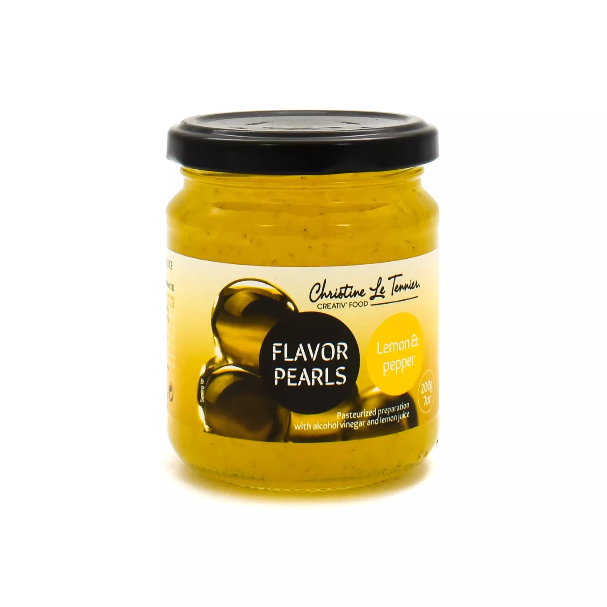 Christine Le Tennier Lemon & Pepper Flavour Pearls Ingredients 6 Christine Le Tennier Lemon & Pepper Flavour Pearls Ingredients