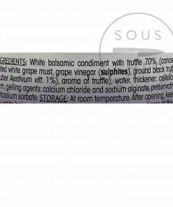 Christine Le Tennier White Balsamic And Black Truffle Flavor Pearls Ingredients