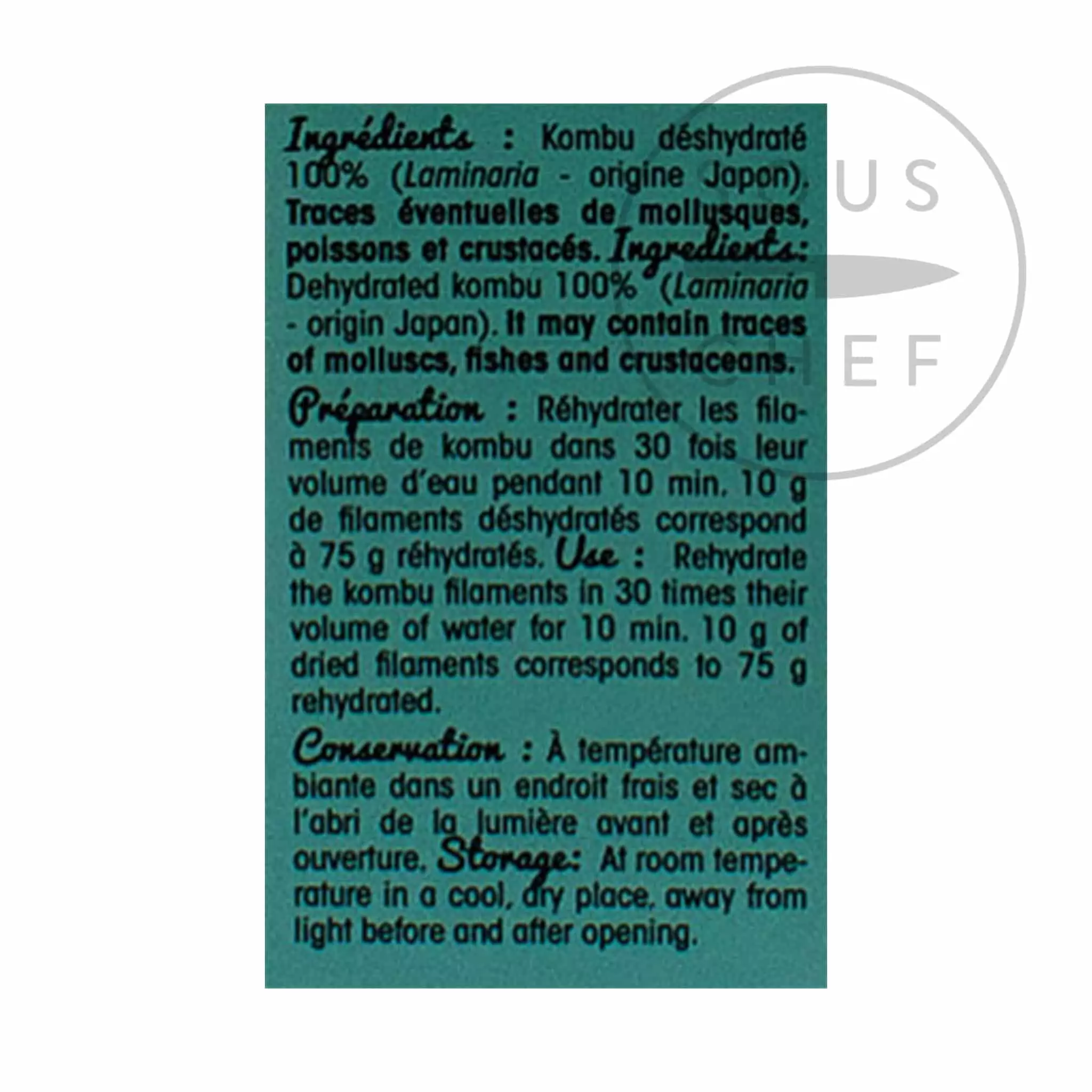 Algues France Dried Kombu Filaments 150g 4 Algues France Dried Kombu Filaments 150g