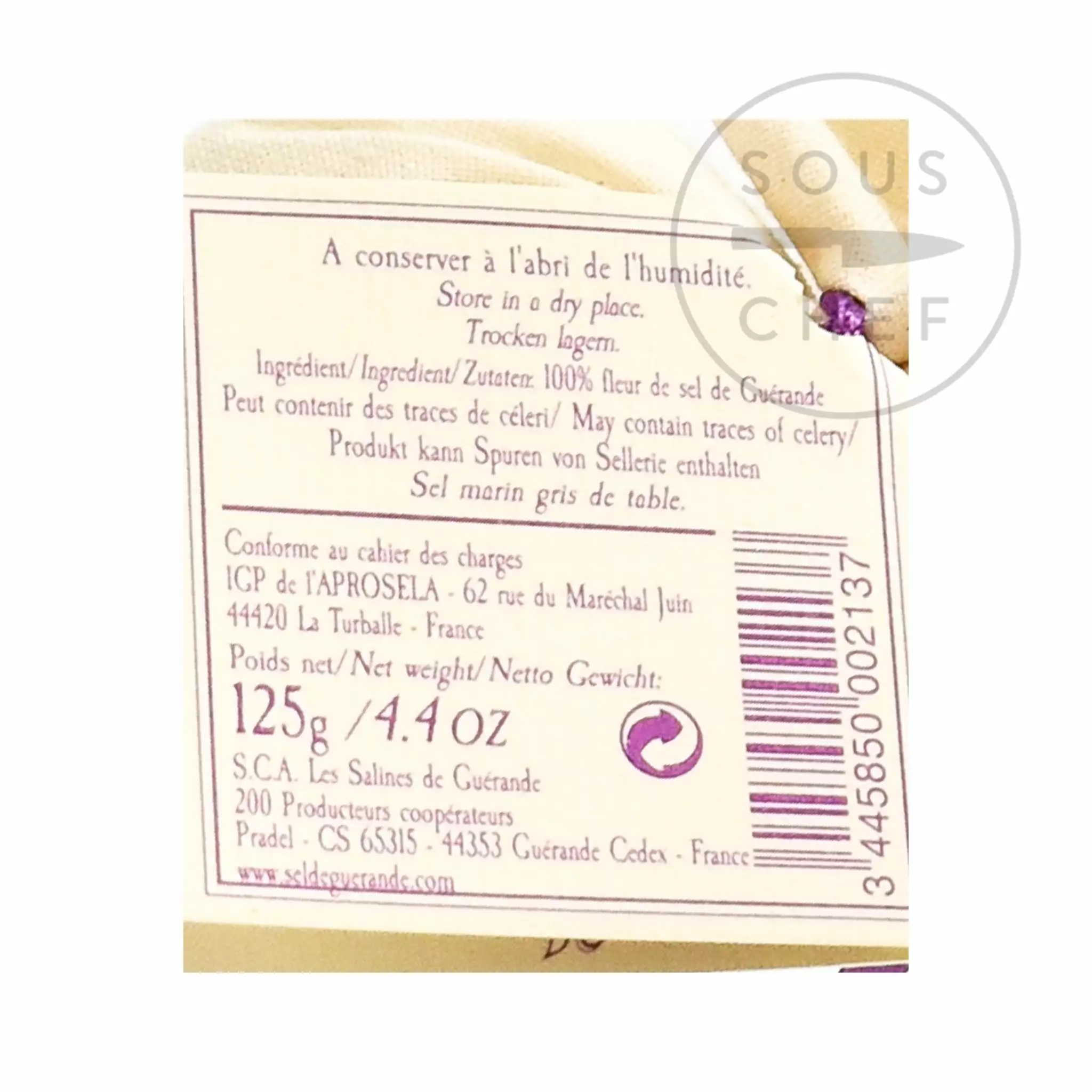 Nicolas Alziari Fleur De Sel De Guerande In Cloth Bag 125g 5 Nicolas Alziari Fleur De Sel De Guerande In Cloth Bag 125g