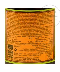 Nicolas Alziari Small Cailletier Olives From Cote D'Azur 220g Ingredients 9 Nicolas Alziari Small Cailletier Olives From Cote D'Azur 220g Ingredients