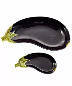 Bordallo Pinheiro Aubergine 24.5cm Platter