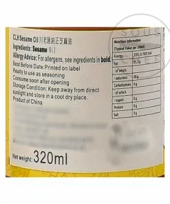 HS Pure Sesame Oil 320ml 7 HS Pure Sesame Oil 320ml