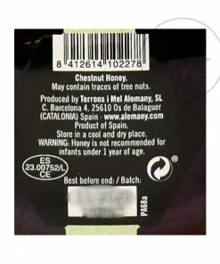 Alemany Chestnut Honey 250g 8 Alemany Chestnut Honey 250g