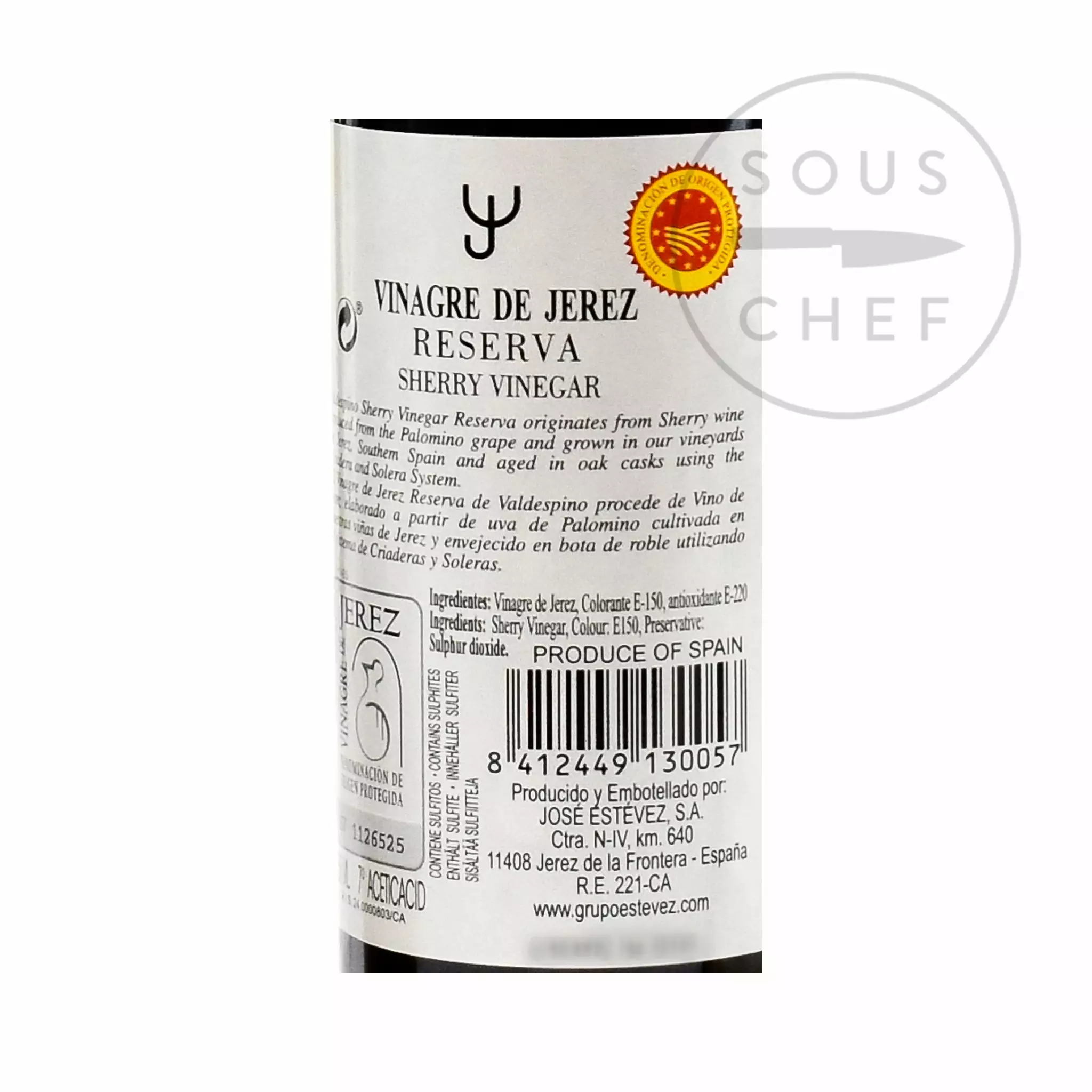 Valdespino Cask-Aged Sherry Vinegar DOP 250ml Ingredients 4 Valdespino Cask-Aged Sherry Vinegar DOP 250ml Ingredients