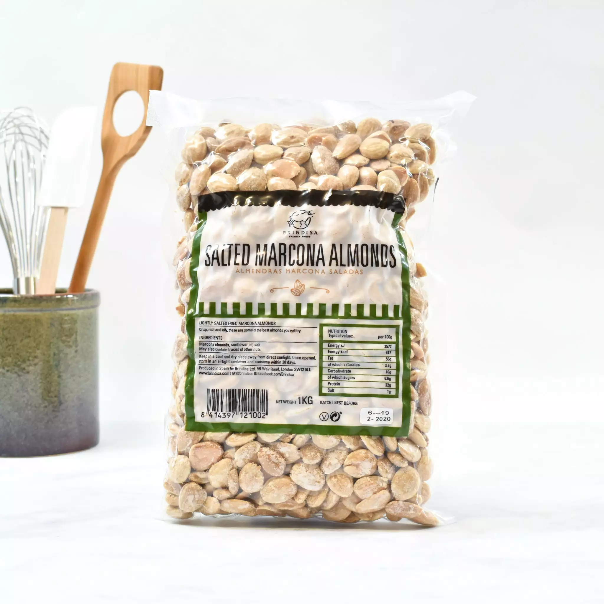 Brindisa Salted Marcona Almonds 1kg Ingredients 5 Brindisa Salted Marcona Almonds 1kg Ingredients