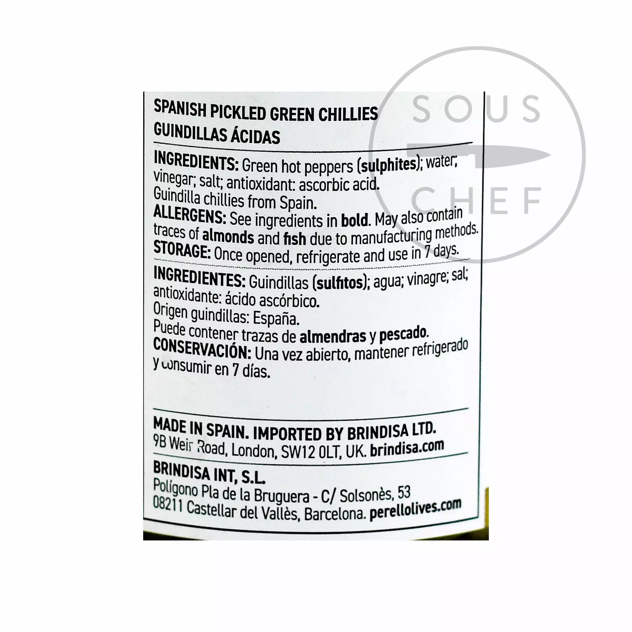 Ingredients Perello Guindilla Peppers 345g 4 Ingredients Perello Guindilla Peppers 345g