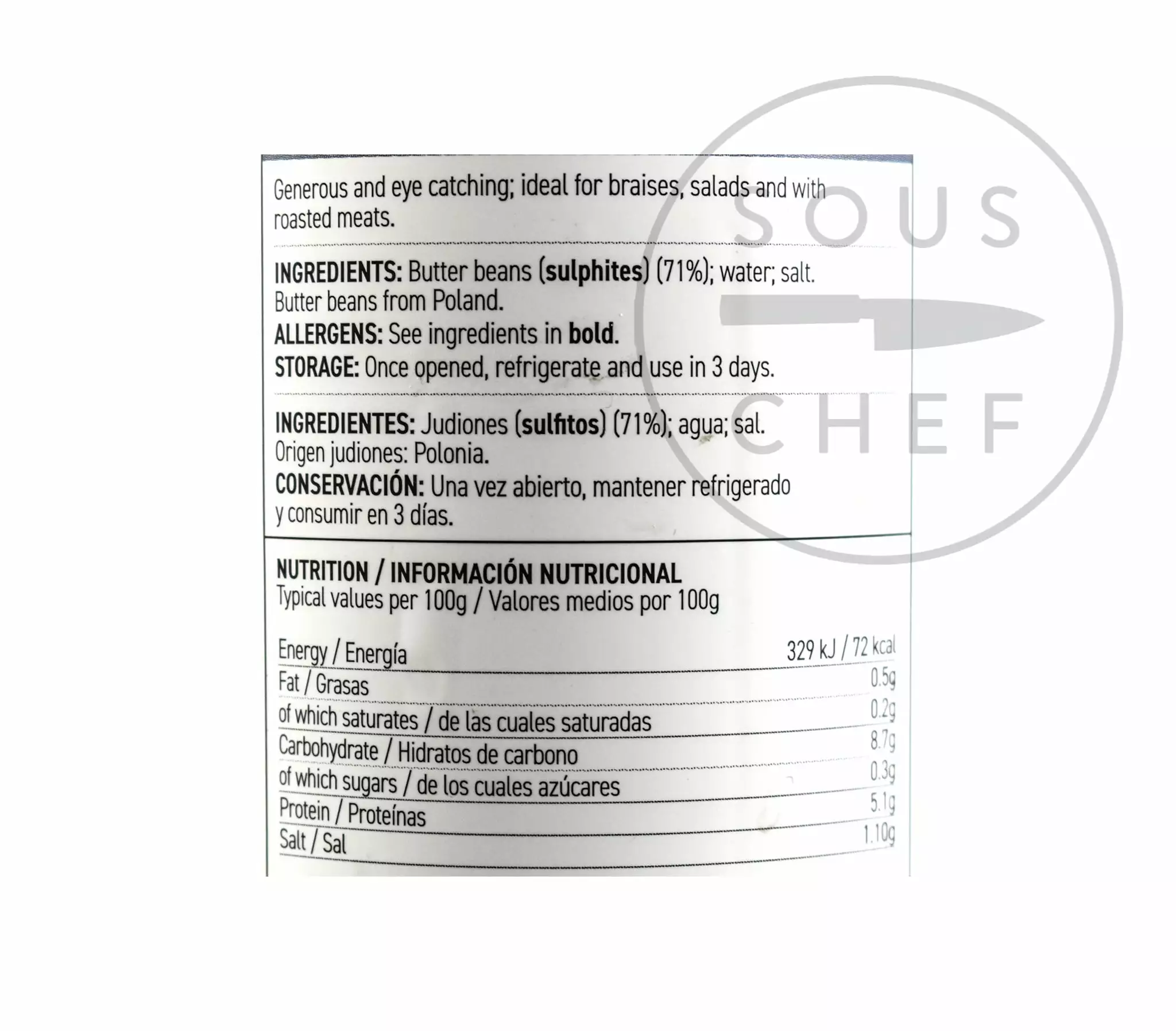 Perello Judion Butter Beans 700g 4 Perello Judion Butter Beans 700g