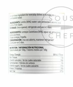 Perello Castellana Lentils 700g Ingredients