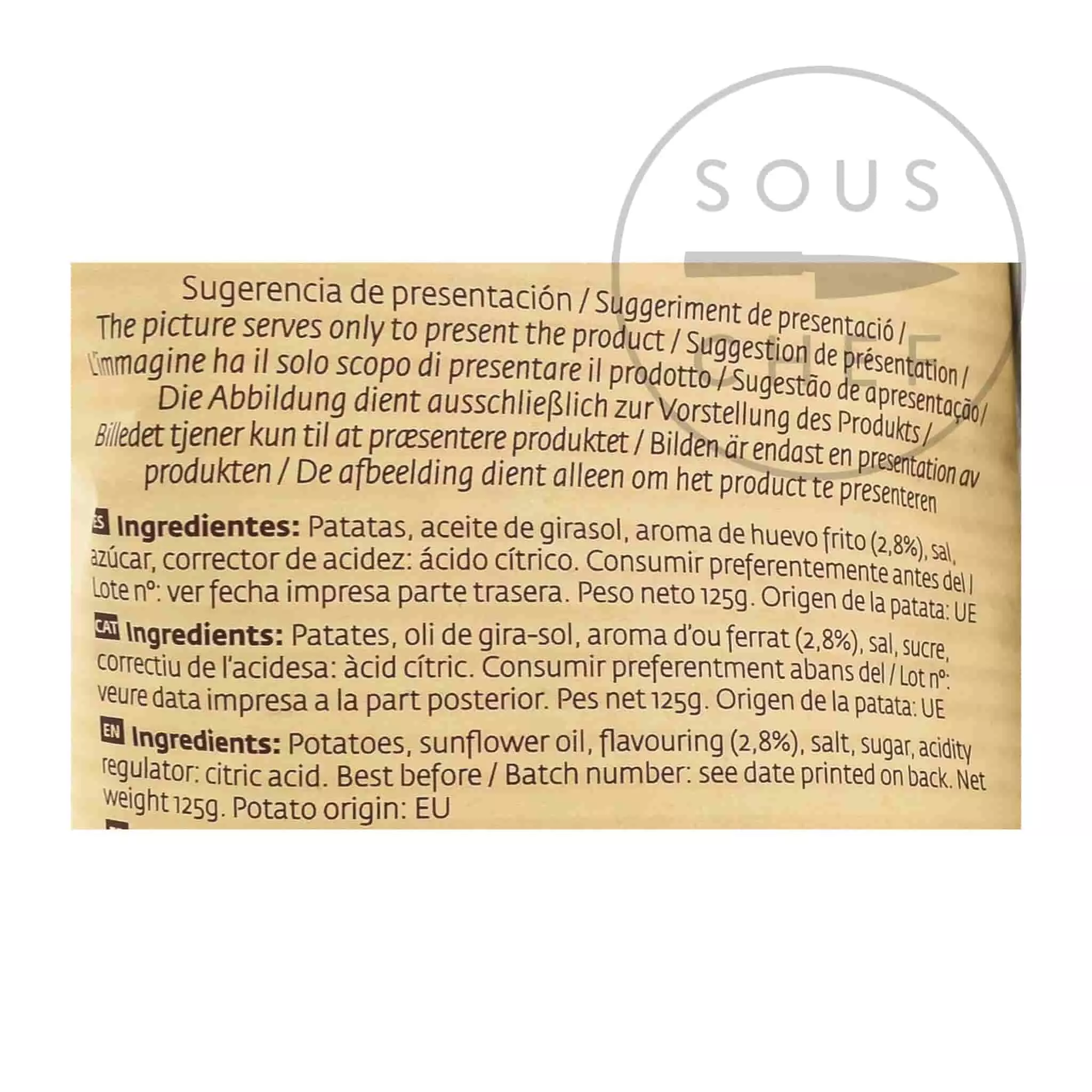 Torres Fried Egg Crisps 125g 4 Torres Fried Egg Crisps 125g