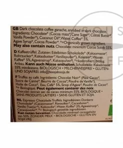 Ingredients Booja Booja Around Midnight Espresso Truffles 92g 7 Ingredients Booja Booja Around Midnight Espresso Truffles 92g