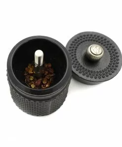 Peugeot Bali Fonte Cast Iron Pepper Mill Black 8cm Cookware