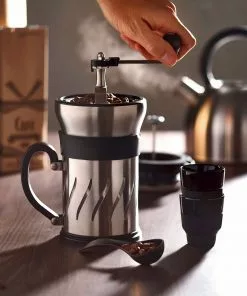 Peugeot Paris Press Coffee Mill And French Press 15cm