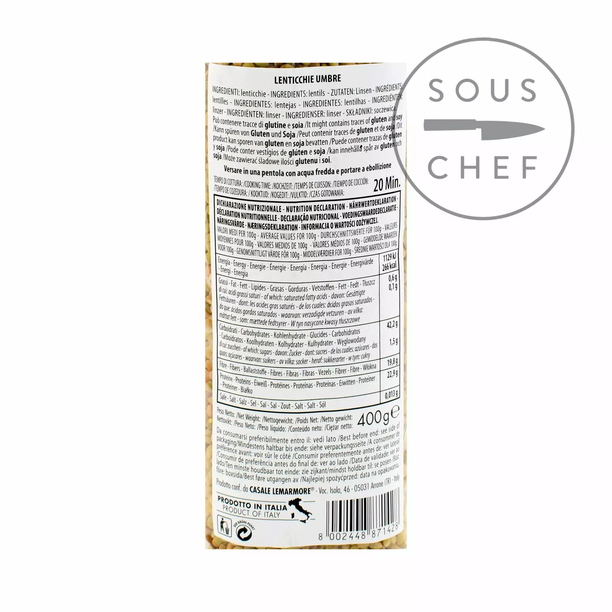Casale Le Marmore Umbrian Lentils 400g 4 Casale Le Marmore Umbrian Lentils 400g
