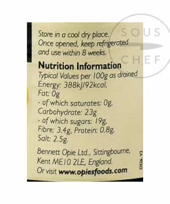 Opies Ingredients Pickled Walnuts In Malt Vinegar 390g