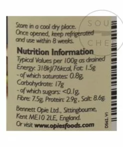 Opies Green Peppercorns In Brine 115g Ingredients