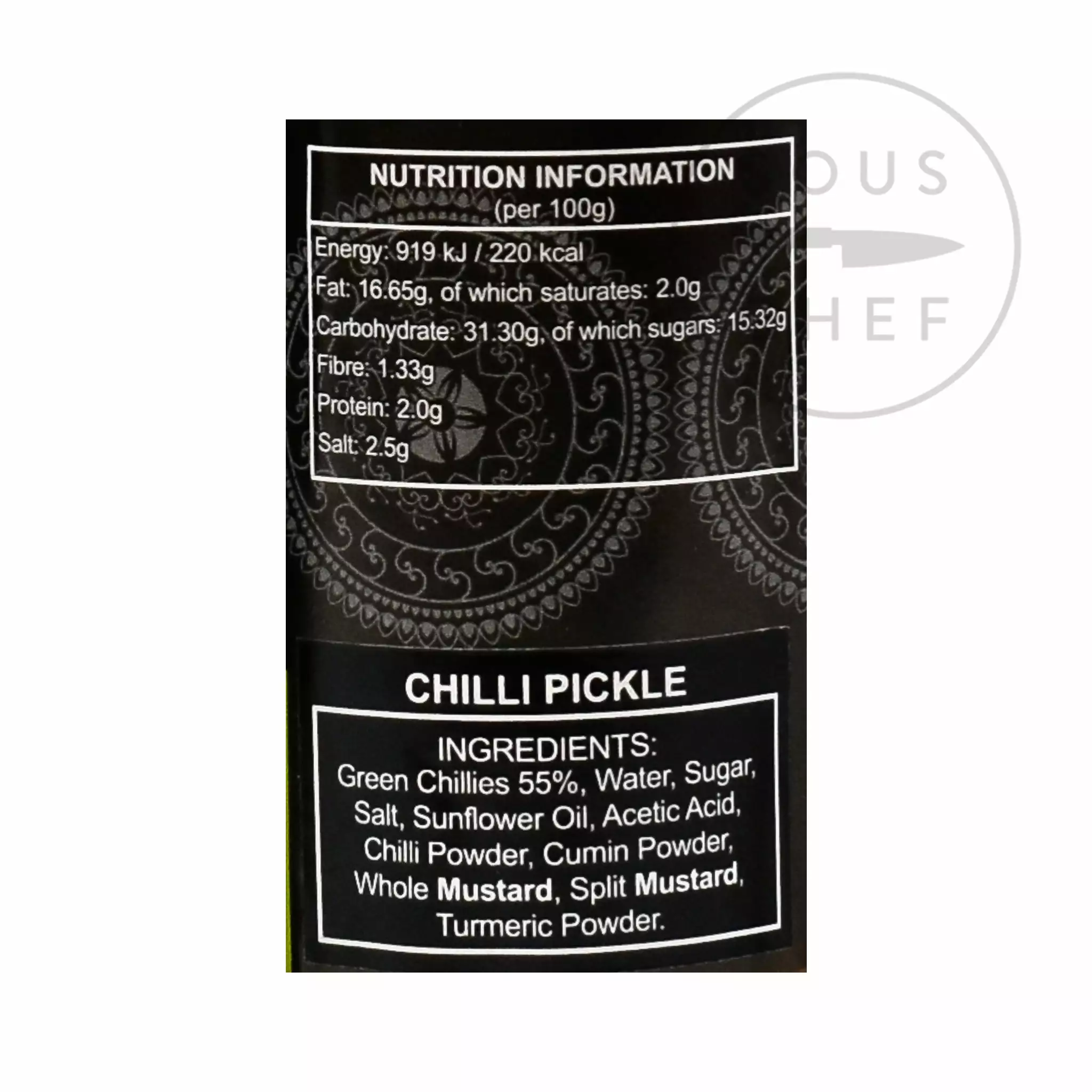 Ferns' Chilli Pickle 380g Ingredients 5 Ferns' Chilli Pickle 380g Ingredients