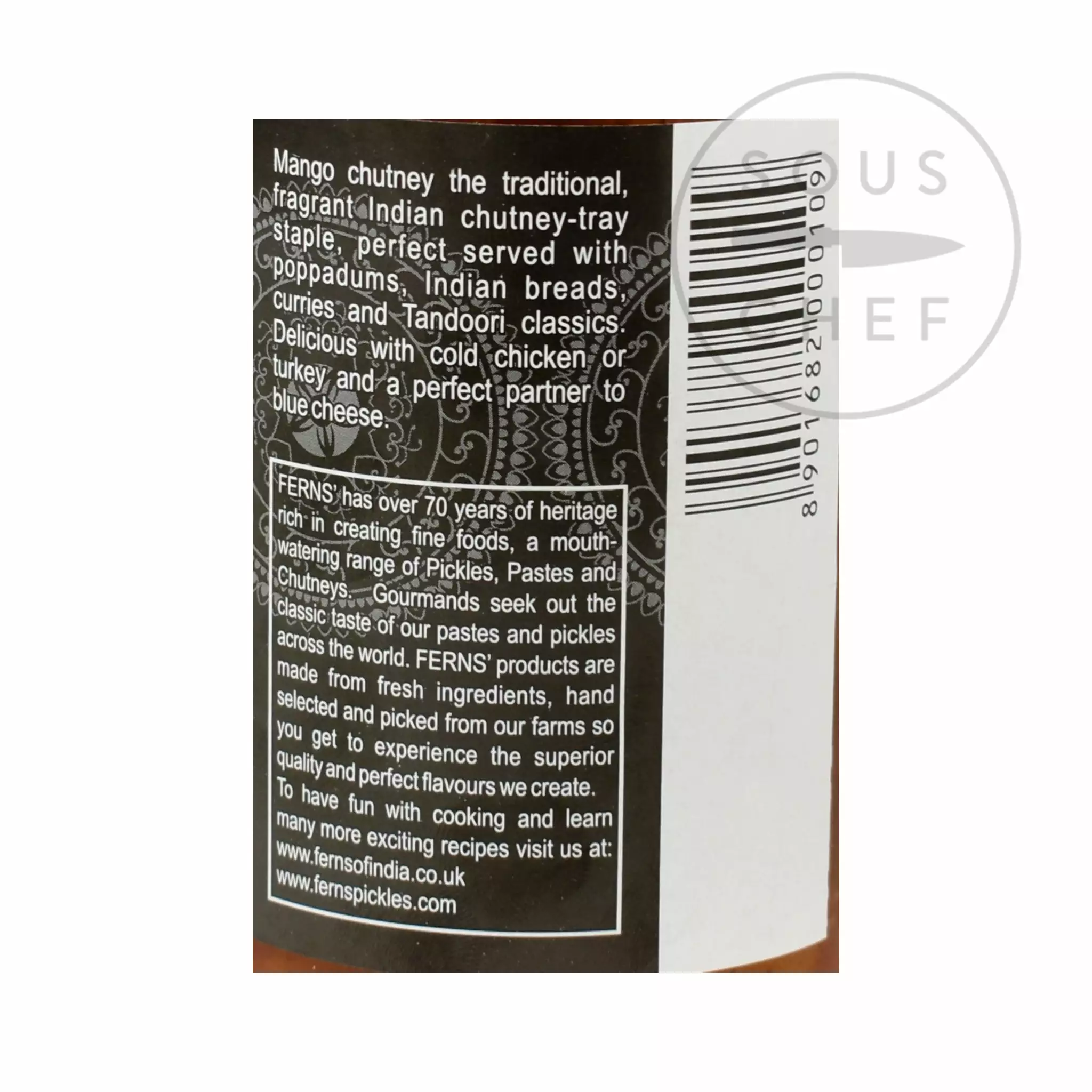 Ferns' Hot Mango Chutney 440g 4 Ferns' Hot Mango Chutney 440g